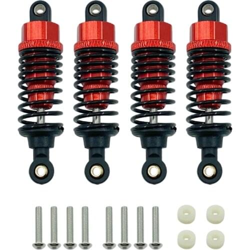 4Pcs Aluminum Alloy Shock Absorbers Damper Set for Tamiya TT-01 TT01 TT-02 TT02 1/10 RC Car Upgrade Parts
