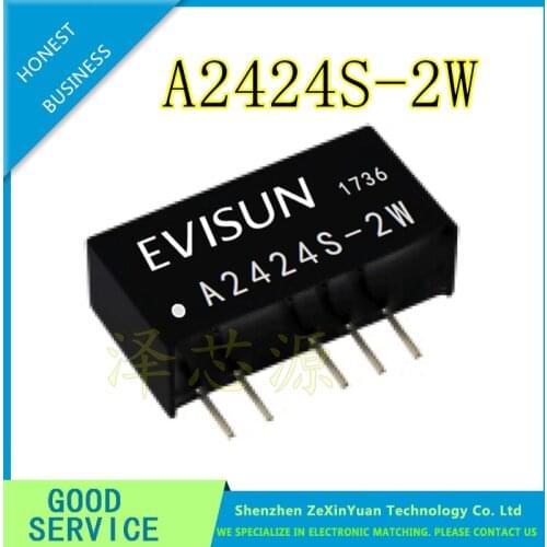 5PCS 10PCS A2424S-2W A2424S SIP-5 NEW Input Voltage 24V Double Output +24V for Constant Voltage 1500V Isolated Power Supply