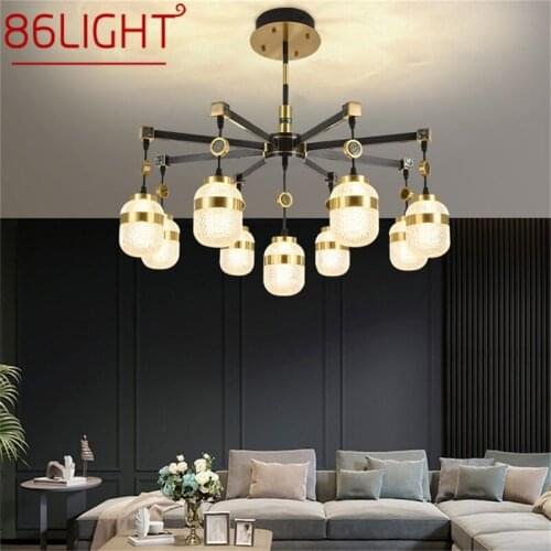 86LIGHT Brass Pendant Light Modern Luxury LED Branch Lamp Fixtures For Home Dining Living Room Decoration