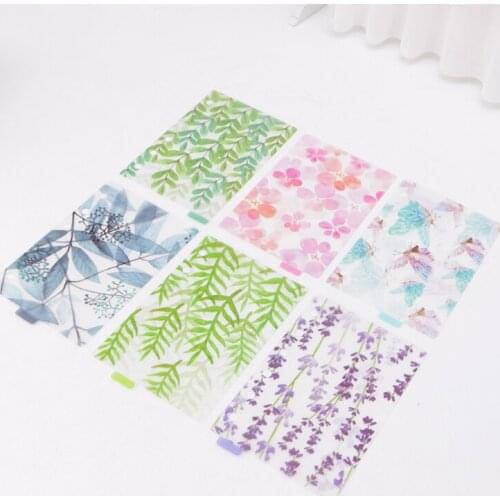 A5 A6 A7 Catoon Clear Divider Index Pages Classified Sorter For 6-Holes Binder M17F