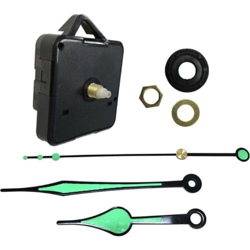 DIY Silent Wall Clock Quartz Movement Mechanism Hands Repair Tool Replacement Parts Kit Fluorescent Needles M17D