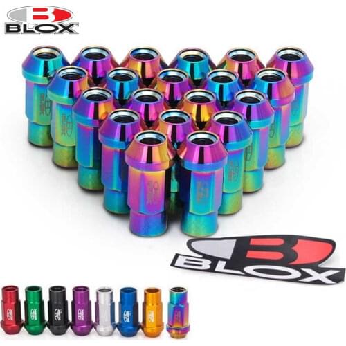 BLOX Racing Forged 7075 Aluminium Car Wheels Rims Lug Nuts M12x1.25 / M12x1.5 L:50mm (20PCS/Set) AF-BLOX750