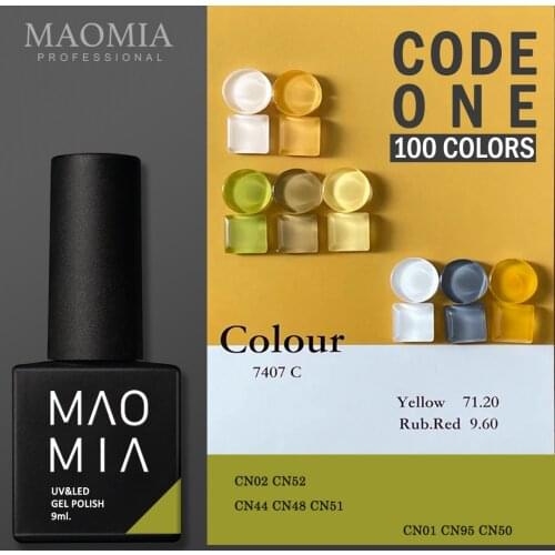 MAOMIA CODE ONE Gel Polish 100 Colors Soak Off UV/LED 9ML Professional Salon Nail Paint Semi Permanent Manicure