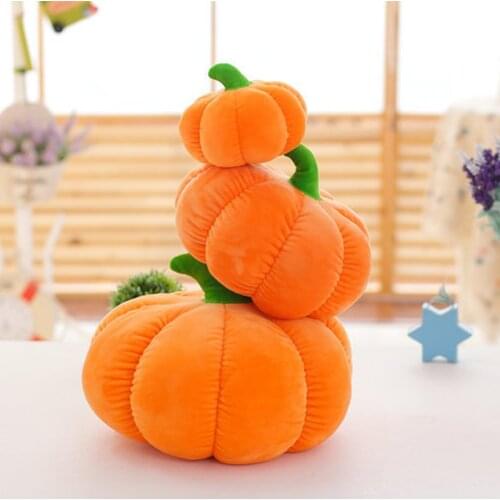 Halloween Pumpkin Doll Stuffed Plant Toy Warm Hands Classic Pumpkins Holiday Props Plush Pillow Party Kids Gift 18/30/40/60cm