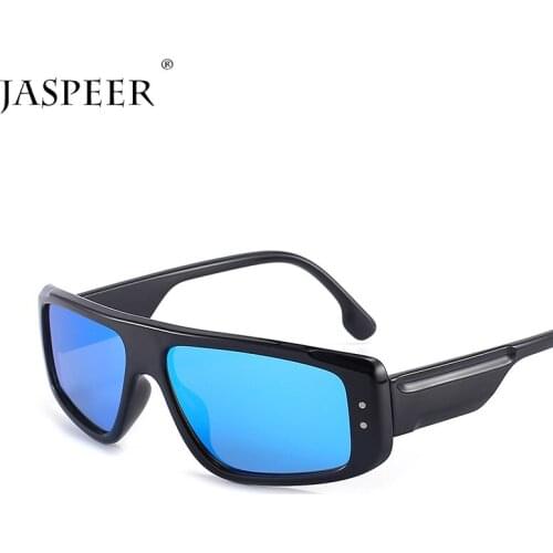 JASPEER 2021 New Sports Sunglasses Men Punk Goggle Sun Glasses for Men UV400 Driving Shades Steampunk Eyewear Light Weight