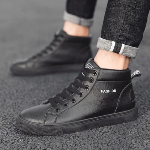 Winter Couple Sneakers White High-top Mens Shoe Comfortable Casual Flats Shoes Fashion Warm Coexist Footwear Zapatillas Hombre