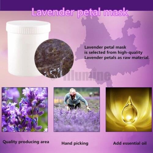 Lavender Petals Jelly Mask Gel Whitening Acne Removing Oil Control Pore Collection Cosmetics Salon OEM 1kg
