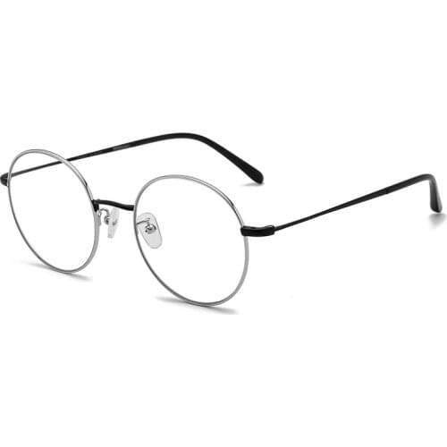 Logorela Alloy Glasses Vintage Round Eyewear Myopia Optical Prescription Brand Designer Eyeglasses Frame Women ZH1812