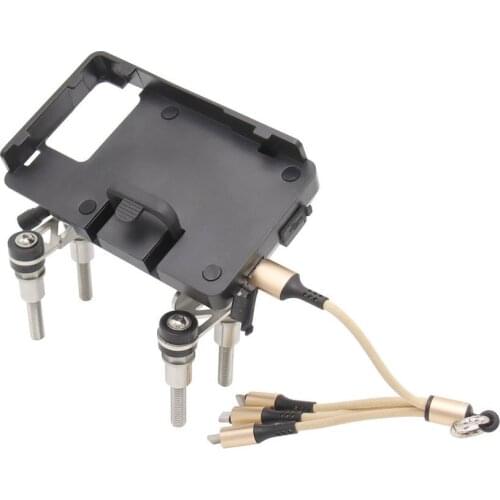 Motorcycle GPS Navigation Holder Handlebar Risers Mobile Phone Bracket For BMW F750GS F750GS F800GS F700GS R1200RS R1200R