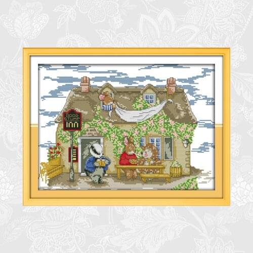 DIY Handmade Rest Paintings Count Cross-stitch Kit Needlework Chinses Cross Stitch Set For Embroidery Printed On Canvas