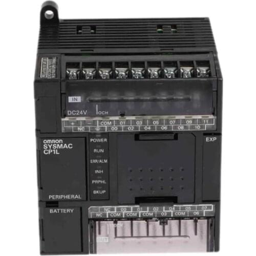 CP1L-L20DR-D PLC, 24 VDC supply, 12 x 24 VDC inputs, 8 x relay outputs 2 A, 5K steps program + 10K words data memory