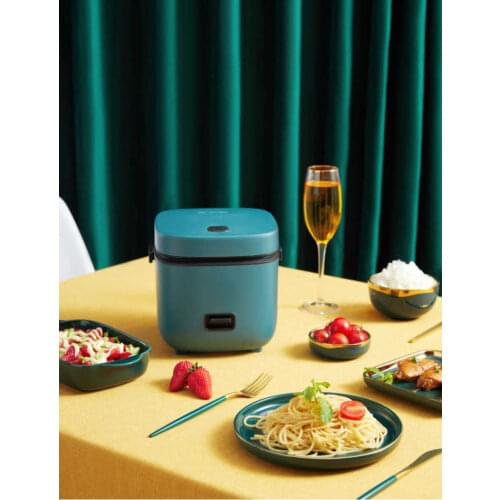 220V 1.2L Cute Mini Rice Cooker Small 1-2 Person Rice Cooker Household Single Kitchen Small Household Appliances WIth Handle