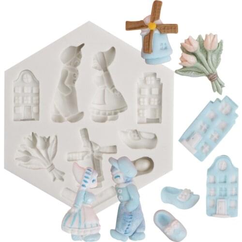 Luyou Birthday Silicone Mold Marry Fondant Mould Cake Decorating Tools Chocolate, Gumpaste, Sugarcraft, Kitchen Gadgets FM1541