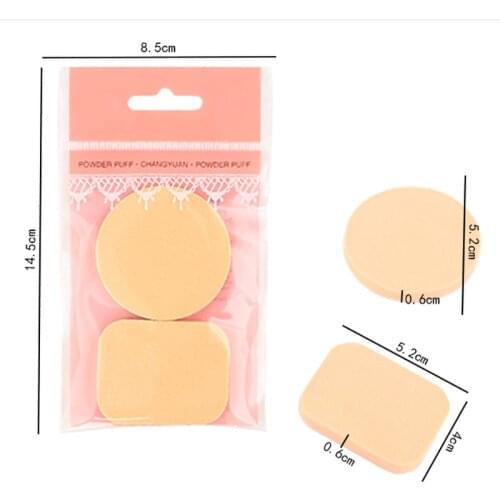 2PCS Spong Cosmetic Puff Makeup Sponge Powder Puff Smooth Foundation Sponges for Lady Make Up Tools Drop Shipping
