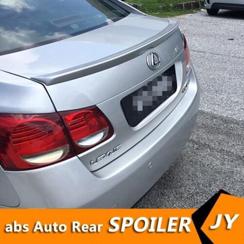 For Lexus GS300 GS400 Spoiler 2008-2011 GS430 spoiler High Quality ABS Material Car Rear Wing Primer Color Rear Spoiler