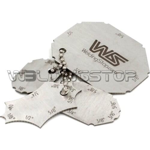 Welding Gauge key Pocket Gage 4pieces set weld seam test ulnar inspection ruler