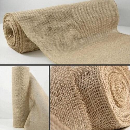 Vintage Jute Table Runner Burlap Rustic Shabby Hessian Party Decorations Festival Table Runner For Wedding Event H9U6