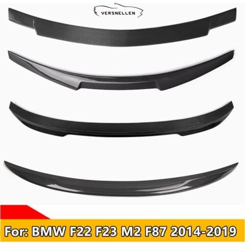 P M4 Style Rear Spoiler Real Carbon Fiber Spoiler for BMW 2 Series F22 F23 M2 F87 Coupe 2014-2019 218d 118i M240i Car Spoiler