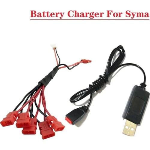 Battery Charger For SYMA X5HW X5A-1 X5HC X5UW X5UC X21 X21W X26 RC Quadcopter Spare Parts Accessories USB Connectors Wiring