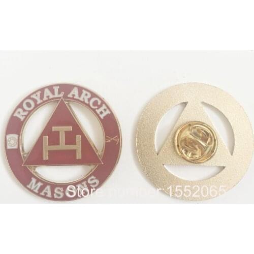 Factory wholesale 100pcs Custom Design Pin Badges Royal Arch Masons Lapel Pin for the Freemason