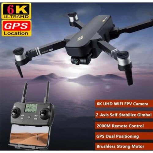 2-Axis Self-stabilizer Gimbal Brushless RC Quadcopter 6K UHD WIFI FPV Camera 2KM Long Range 30Mins Fly GPS Smart Follow RC Drone