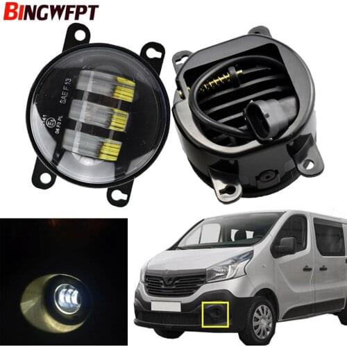 2PCS Car H11 LED Fog Lamp headlight 12V For Renault Trafic 2.5L L4 Diesel Turbocharged 2003 2004 2005 2006