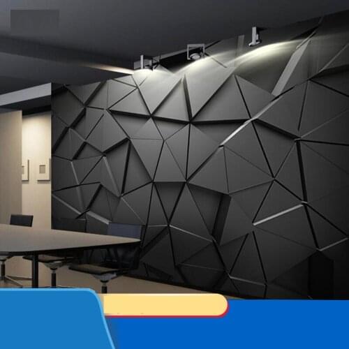 3D solid geometry electronic competitive hotel gym decoration background wall mural net cafe decorative mural papel DE parede