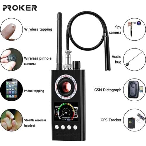 Anti Spy Wireless RF Signal Detector Bug GSM GPS Tracker Hidden Camera Eavesdropping Device Military Professional Version K68
