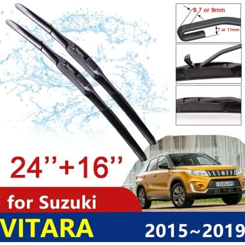 Car Wiper Blades for Suzuki Vitara 2015~2019 2016 2017 2018 LY Escudo Sport Front Windscreen Wipers Car Accessories Stickers