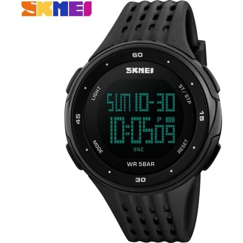 SKMEI Luxury Brand Men Sports Watches 50m Waterproof Digital LED Military Watch Men Casual Outdoor Electronics Wristwatches