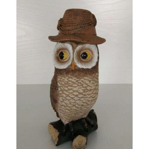 GARDEN DECORATIVE RESIN PARROT HOME DECOR ANIMAL OWL STATUES SCULPTURE