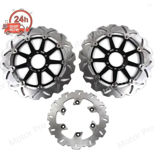 For Ducati GT 1000 2006 - 2010 Touring Front Rear Brake Disc Disk Rotor Kit Motorcycle GT1000 2007 2008 2009 CNC Aluminum BLACK