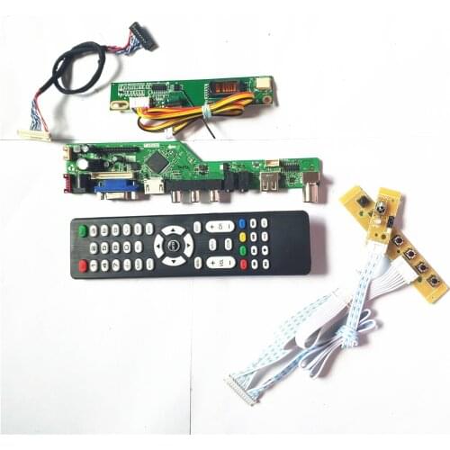 For LP171WP4-TLB4/TLB5 LCD monitor LVDS 1CCFL 30Pin HDMI-Compatible VGA USB AV RF T.V56 drive board keyboard+Remote+Inverter