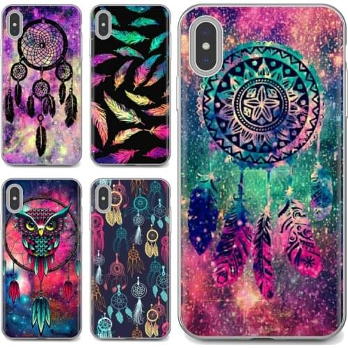 For Samsung Galaxy J1 J2 J3 J4 J5 J6 J7 J8 Plus 2018 Prime 2015 2016 2017 EU Mandala Tribal feather Dreamcatcher Soft Case Cover