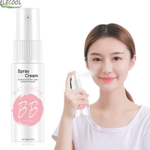 ELECOOL Portable BB Cream Concealer Whitening Makeup Long Wear Waterproof Brighten Foundation Moisturizing Spray Face Cosmetics
