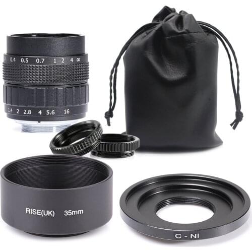Fujian 50mm f/1.4 APS-C CCTV Lens+adapter ring+2 Macro Ring+lens hood for NIKON1 Mirroless Camera J1/J2/J3/J4/J5