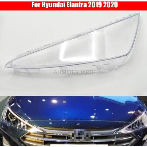 Headlight Lens For Hyundai Elantra 2019 2020 Headlamp Cover Replacement Front Car Light Auto Shell