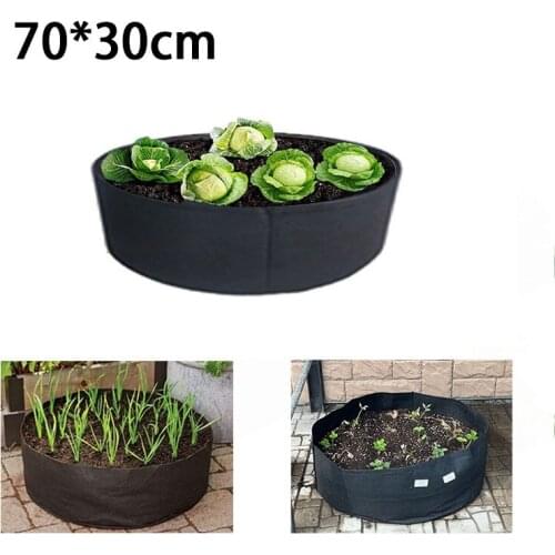 30 Gallons Growing Bags Fabric Garden Raised Bed Round Planting Container Grow Bags Fabric Planter Pot For Plants Nursery Pot
