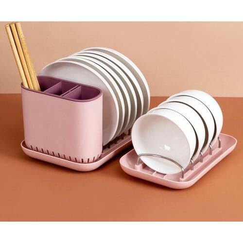Kitchen Rack Storage Holder Drainer Bowl Tableware Plate Portable Drying Rack Home Shelf Dinnerware Organizer kitchen storage