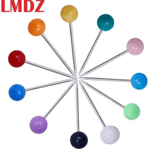 LMDZ 100pcs Map Tacks Push Pins Metal Pin Cork Board Safety Colored Thumbtack Cork Wall Nails Photo Wall Studs Multi-color Pins