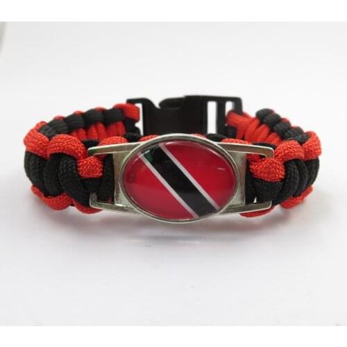 Love trinidad bracelet love trinidad trinbago flag bracelet fashion trinbago man and woman warp bracelets