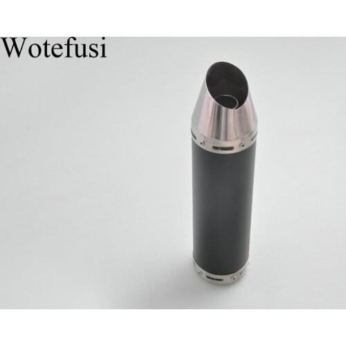 Wotefusi Modified Exhaust Pipe For Motorcycle 88*300MM TSR 150CC SR250/TZR125 Universal [P495-B ]