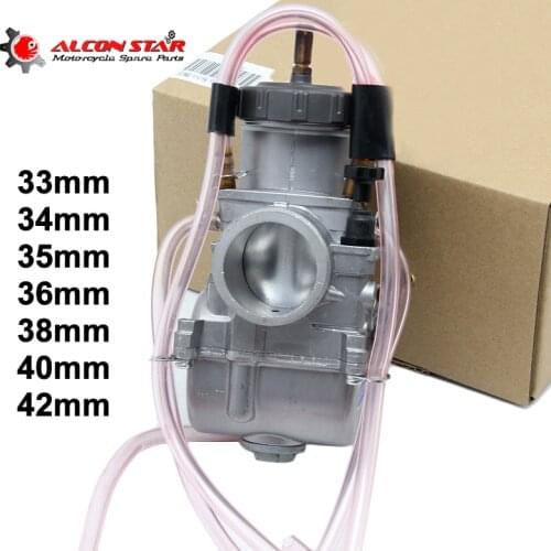Alconstar-Motorcycle Quad Vent Carb PWK 33 34 35 36 38 40 42mm KEIHIN Carburetor Universal Used 4T Engine Racing TRX250R CR250