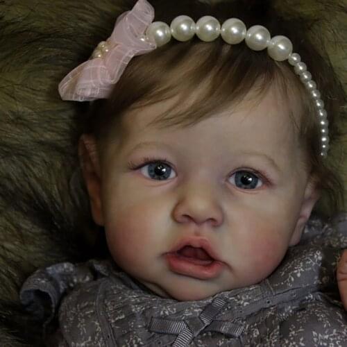 New Reborn Doll Kits 11Inch Lifelike Saskia Silicone Soft Touch DIY Reborn Baby Doll Unpainted Blank Reborn Kits Drop Shipping