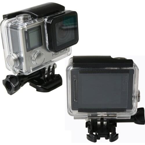 New 45M Waterproof Housing Case for GoPro Hero 3+/ 4 Transparent Camera Diving GO Pro3+/ 4Protective Cover Travel Outdoor