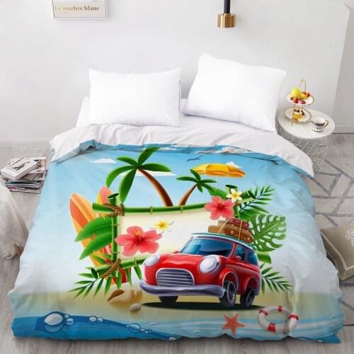 1 Pcs 3D Printed Cartoon Childerns Small Red Car Duvet Cover Printing NO Pillowcases And NO Sheets Home Textiles Comforter