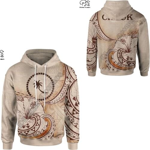 Polynesian Island Chuuk Country Flag Tribal Culture Retro Streetwear Tracksuit Men/Women Pullover 3DPrint Jacket Zip Hoodies A-8