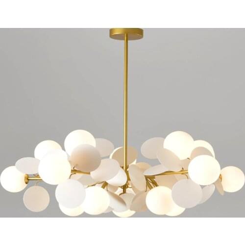 Modern Nordic Led E27 Glass Ball Lampshade Pendant Lamp Living Room Bedroom Loft Dining Room Table Home Decor Indoor Lighting