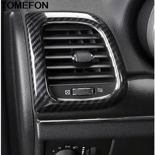 TOMEFON For Jeep Grand Cherokee 2011-2018 Interior Side Air Condition AC Vent Outlet Cover Trim ABS Overlay Car Styling 2pcs