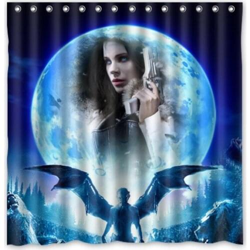 High Quality Polyester Shower Curtain Underworld Modern Design Waterproof Fabric Curtains For Bathroom 72*72inch